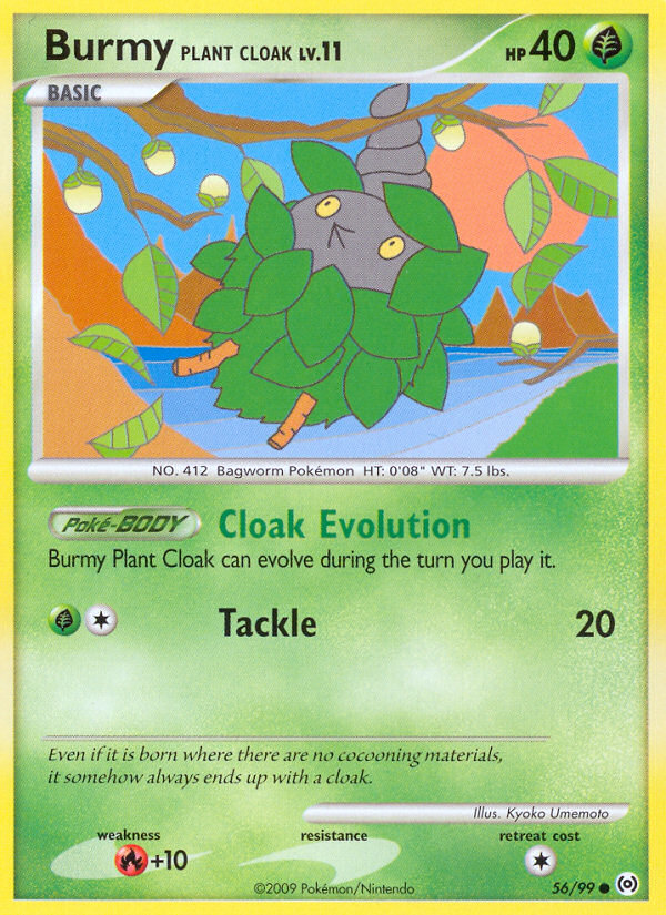 Burmy Plant Cloak (56/99) [Platinum: Arceus] | Exor Games New Glasgow