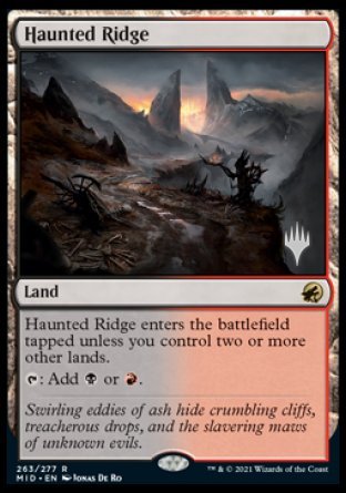 Haunted Ridge (Promo Pack) [Innistrad: Midnight Hunt Promos] | Exor Games New Glasgow