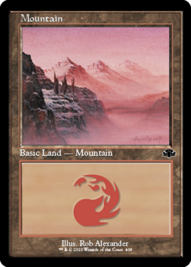 Mountain (408) (Retro) [Dominaria Remastered] | Exor Games New Glasgow