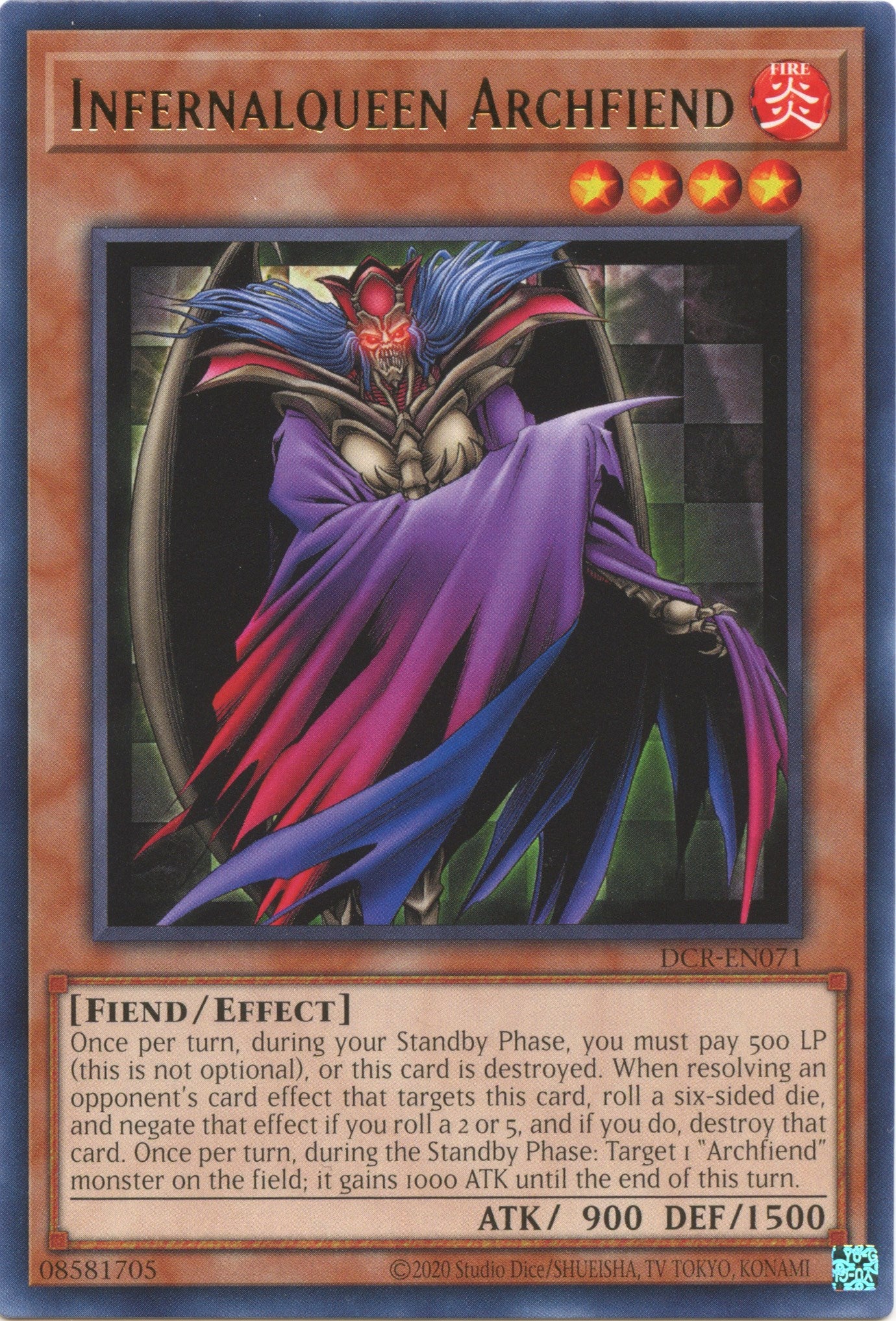 Infernalqueen Archfiend (25th Anniversary) [DCR-EN071] Rare | Exor Games New Glasgow