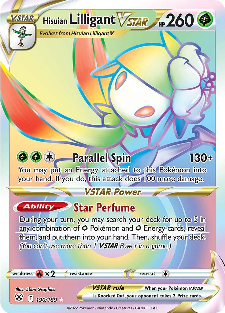 Hisuian Lilligant VSTAR (190/189) [Sword & Shield: Astral Radiance] | Exor Games New Glasgow