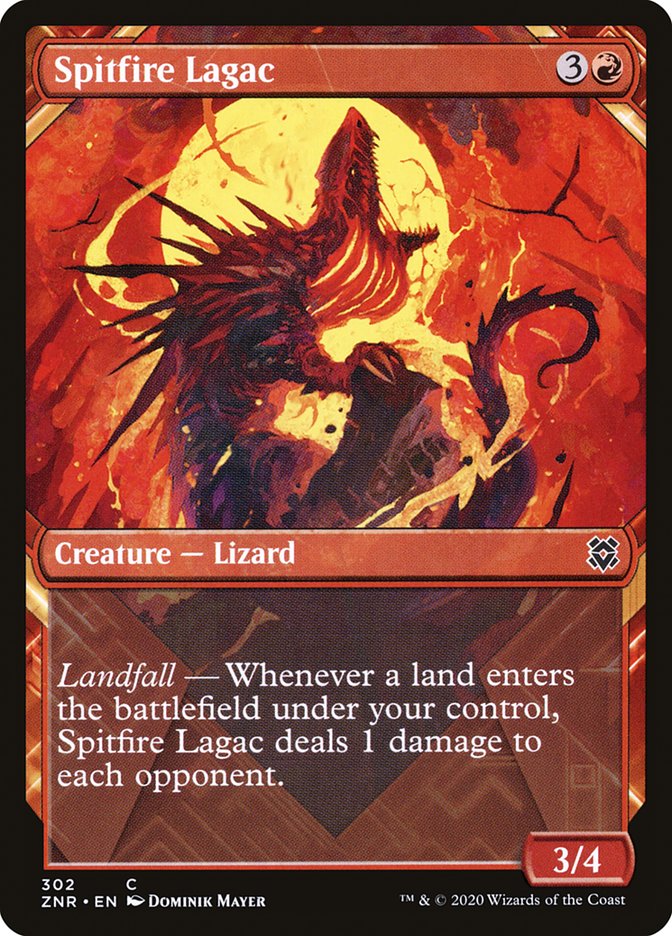 Spitfire Lagac (Showcase) [Zendikar Rising] | Exor Games New Glasgow