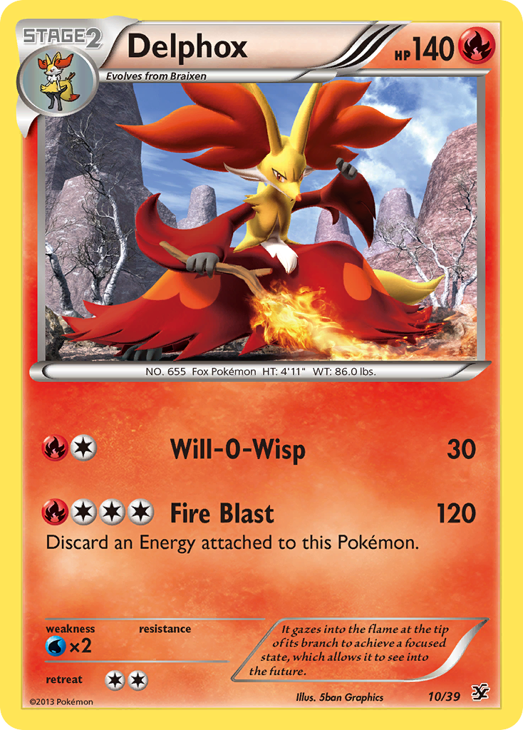 Delphox (10/39) [XY: Kalos Starter Set] | Exor Games New Glasgow