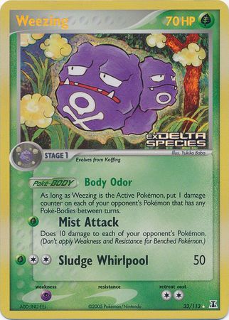 Weezing (33/113) (Stamped) [EX: Delta Species] | Exor Games New Glasgow