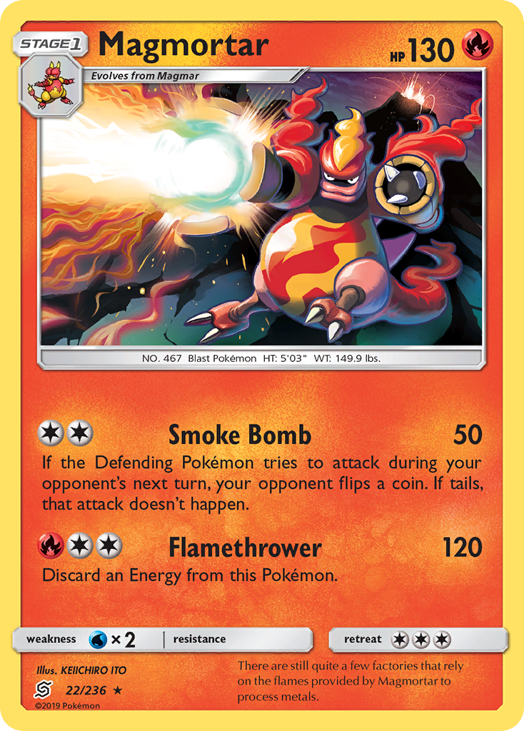 Magmortar (22/236) [Sun & Moon: Unified Minds] | Exor Games New Glasgow