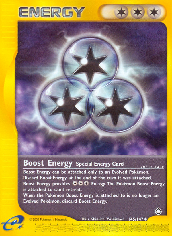 Boost Energy (145/147) [Aquapolis] | Exor Games New Glasgow