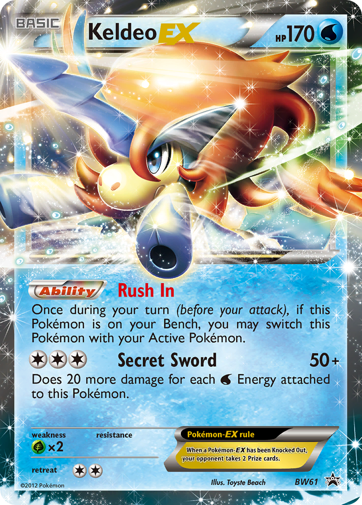 Keldeo EX (BW61) [Black & White: Black Star Promos] | Exor Games New Glasgow