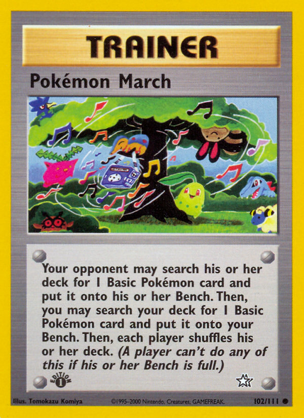 Pokemon March (102/111) [Neo Genesis 1st Edition] | Exor Games New Glasgow