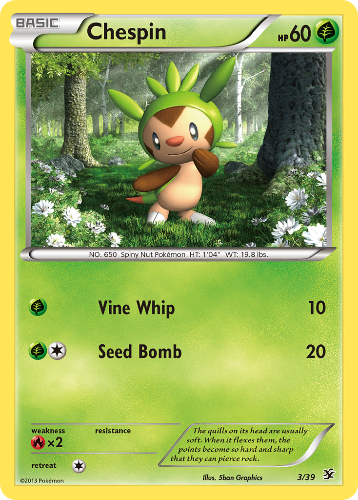 Chespin (3/39) [XY: Kalos Starter Set] | Exor Games New Glasgow