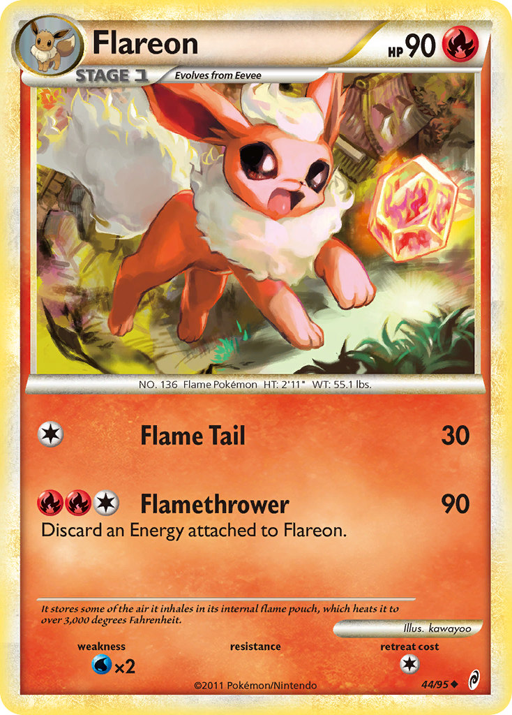 Flareon (44/95) [HeartGold & SoulSilver: Call of Legends] | Exor Games New Glasgow