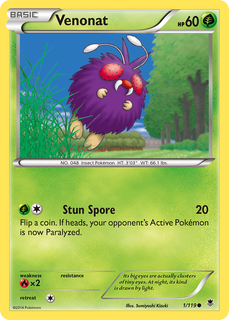 Venonat (1/119) [XY: Phantom Forces] | Exor Games New Glasgow