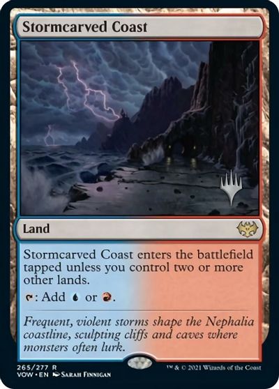 Stormcarved Coast (Promo Pack) [Innistrad: Crimson Vow Promos] | Exor Games New Glasgow