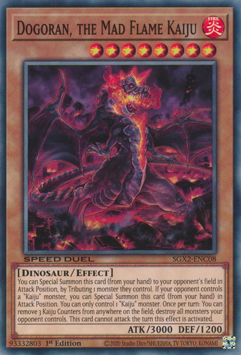 Dogoran, the Mad Flame Kaiju [SGX2-ENC08] Secret Rare | Exor Games New Glasgow