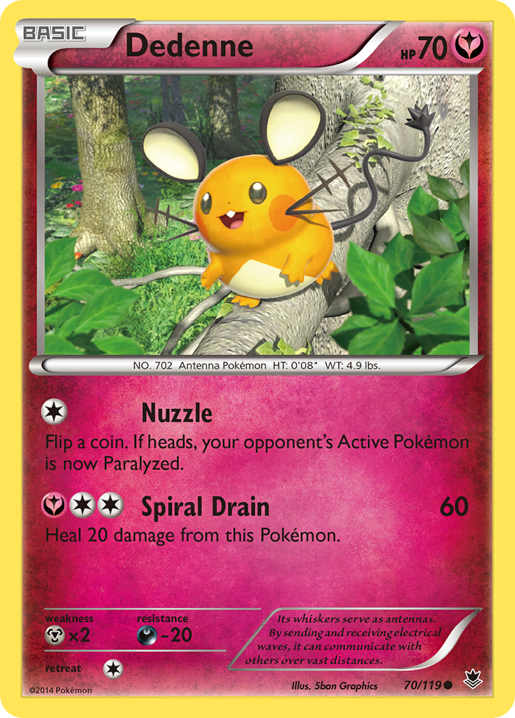 Dedenne (70/119) [XY: Phantom Forces] | Exor Games New Glasgow