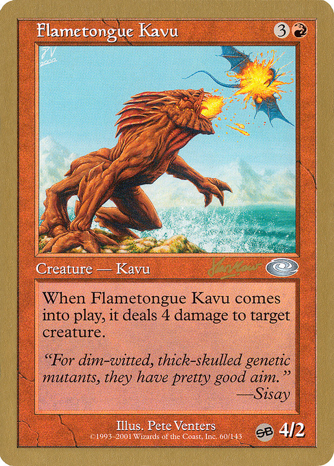 Flametongue Kavu (Sim Han How) (SB) [World Championship Decks 2002] | Exor Games New Glasgow