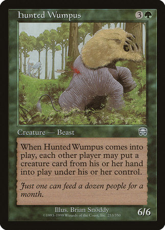 Hunted Wumpus [Mercadian Masques] | Exor Games New Glasgow