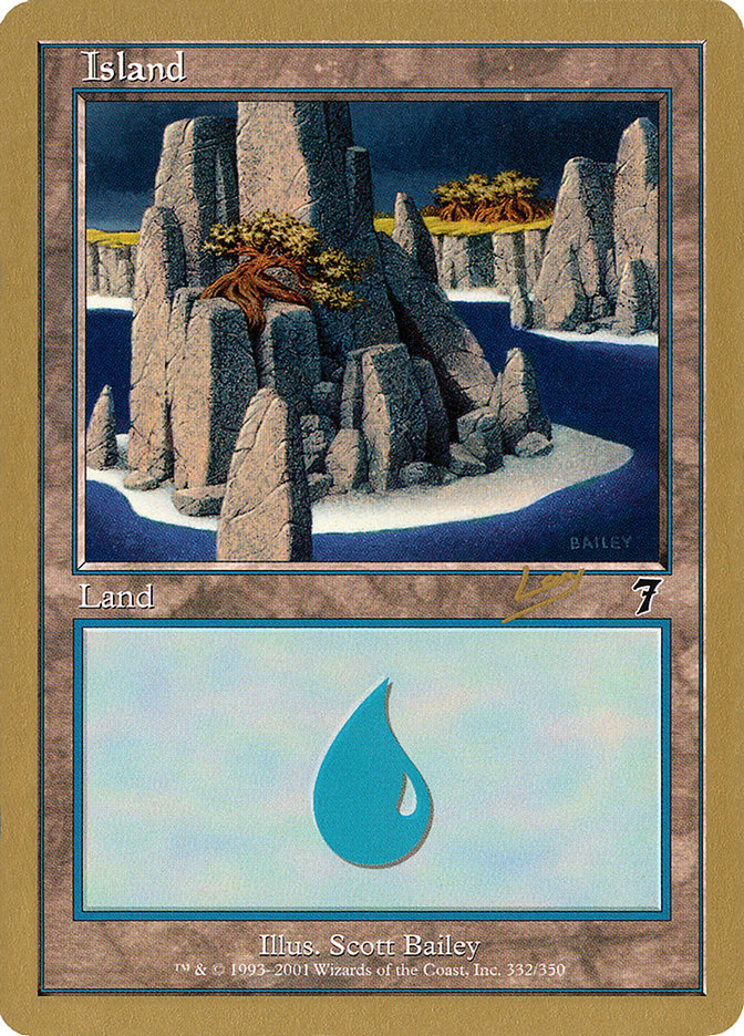 Island (rl332) (Raphael Levy) [World Championship Decks 2002] | Exor Games New Glasgow