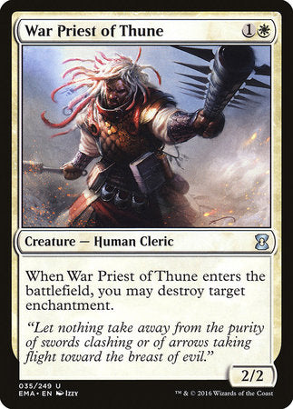 War Priest of Thune [Eternal Masters] | Exor Games New Glasgow