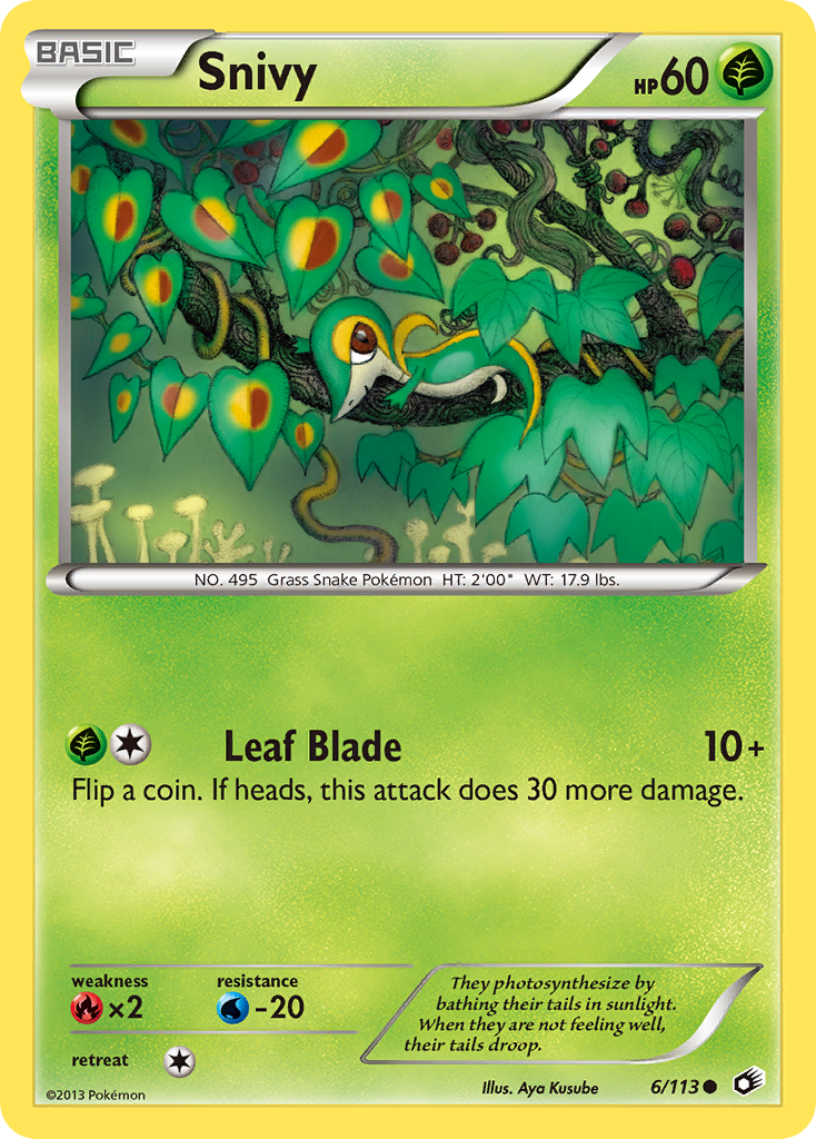 Snivy (6/113) [Black & White: Legendary Treasures] | Exor Games New Glasgow