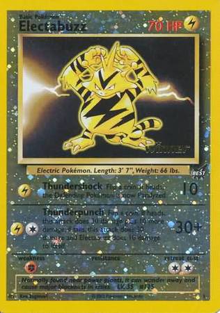 Electabuzz (1) (Winner) [Best of Promos] | Exor Games New Glasgow