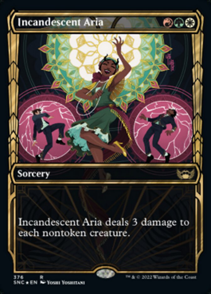 Incandescent Aria (Showcase Golden Age Gilded Foil) [Streets of New Capenna] | Exor Games New Glasgow