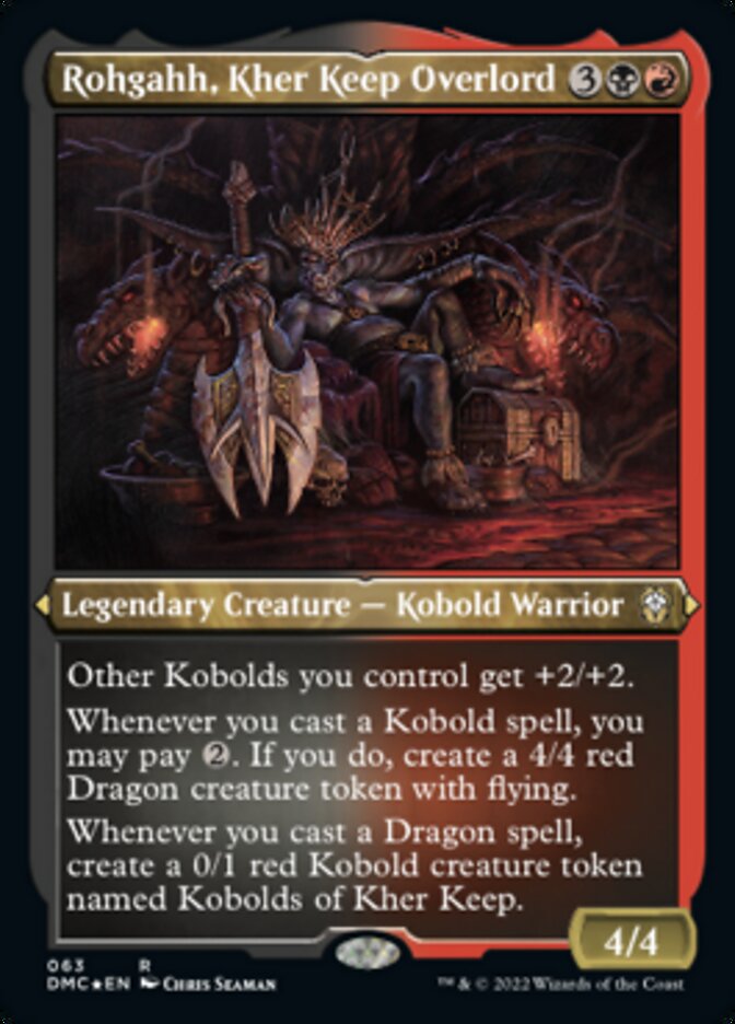 Rohgahh, Kher Keep Overlord (Foil Etched) [Dominaria United Commander] | Exor Games New Glasgow