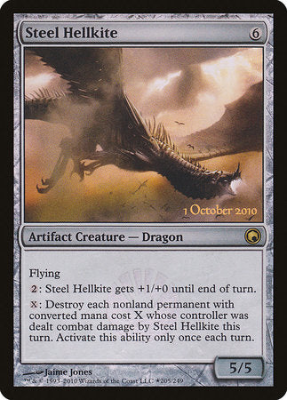 Steel Hellkite [Scars of Mirrodin Promos] | Exor Games New Glasgow