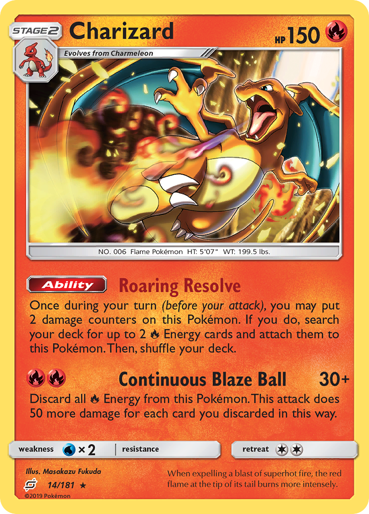 Charizard (14/181) [Sun & Moon: Team Up] | Exor Games New Glasgow