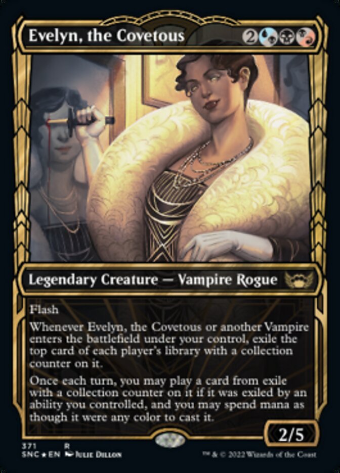 Evelyn, the Covetous (Showcase Golden Age Gilded Foil) [Streets of New Capenna] | Exor Games New Glasgow