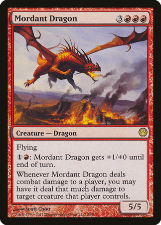 Mordant Dragon [Duel Decks: Knights vs. Dragons] | Exor Games New Glasgow