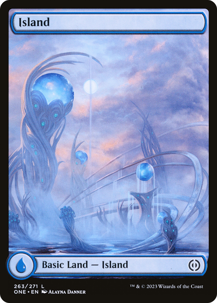 Island (263) (Full-Art) [Phyrexia: All Will Be One] | Exor Games New Glasgow