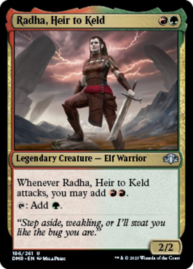 Radha, Heir to Keld [Dominaria Remastered] | Exor Games New Glasgow