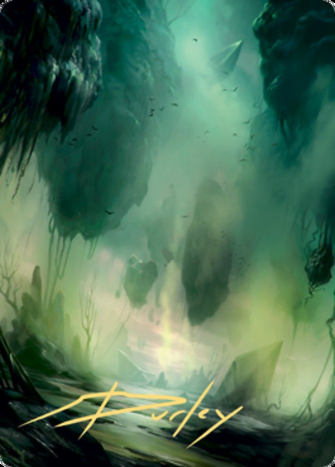 Swamp 1 Art Card (Gold-Stamped Signature) [Zendikar Rising Art Series] | Exor Games New Glasgow