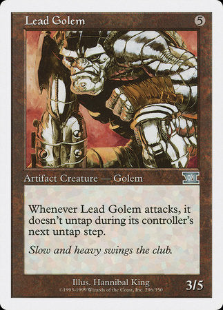 Lead Golem [Classic Sixth Edition] | Exor Games New Glasgow