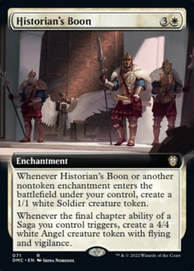 Historian's Boon (Extended Art) [Dominaria United Commander] | Exor Games New Glasgow