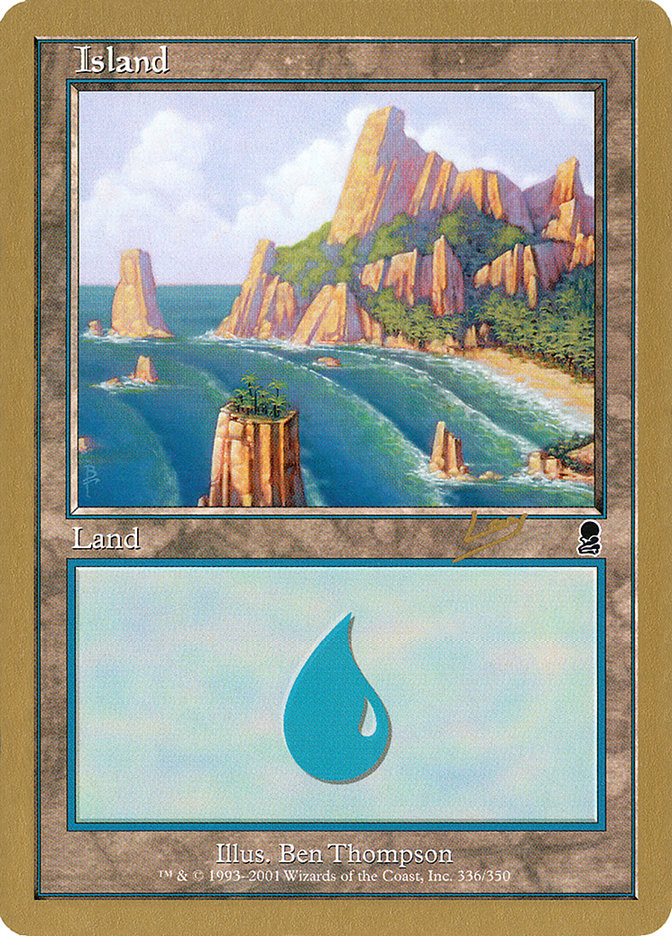 Island (rl336a) (Raphael Levy) [World Championship Decks 2002] | Exor Games New Glasgow