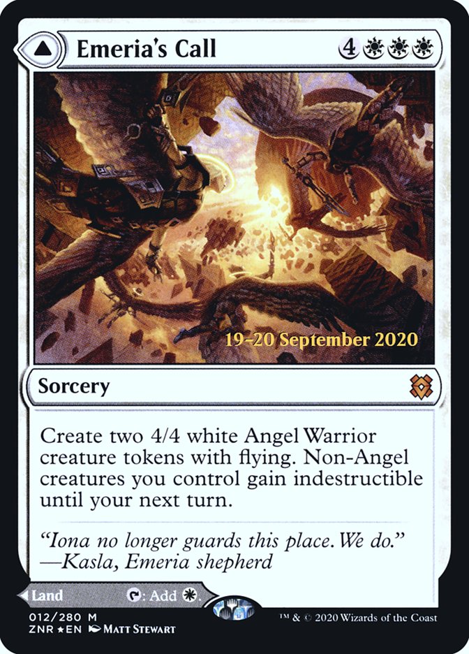 Emeria's Call // Emeria, Shattered Skyclave  [Zendikar Rising Prerelease Promos] | Exor Games New Glasgow