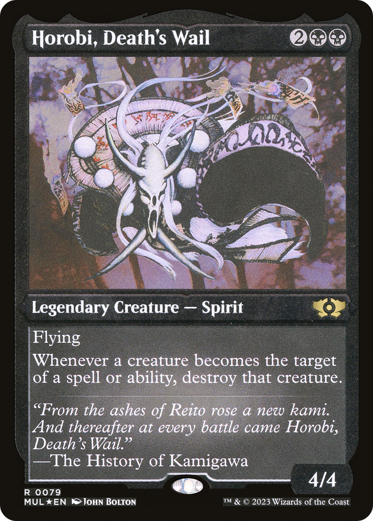 Horobi, Death's Wail (Foil Etched) [Multiverse Legends] | Exor Games New Glasgow