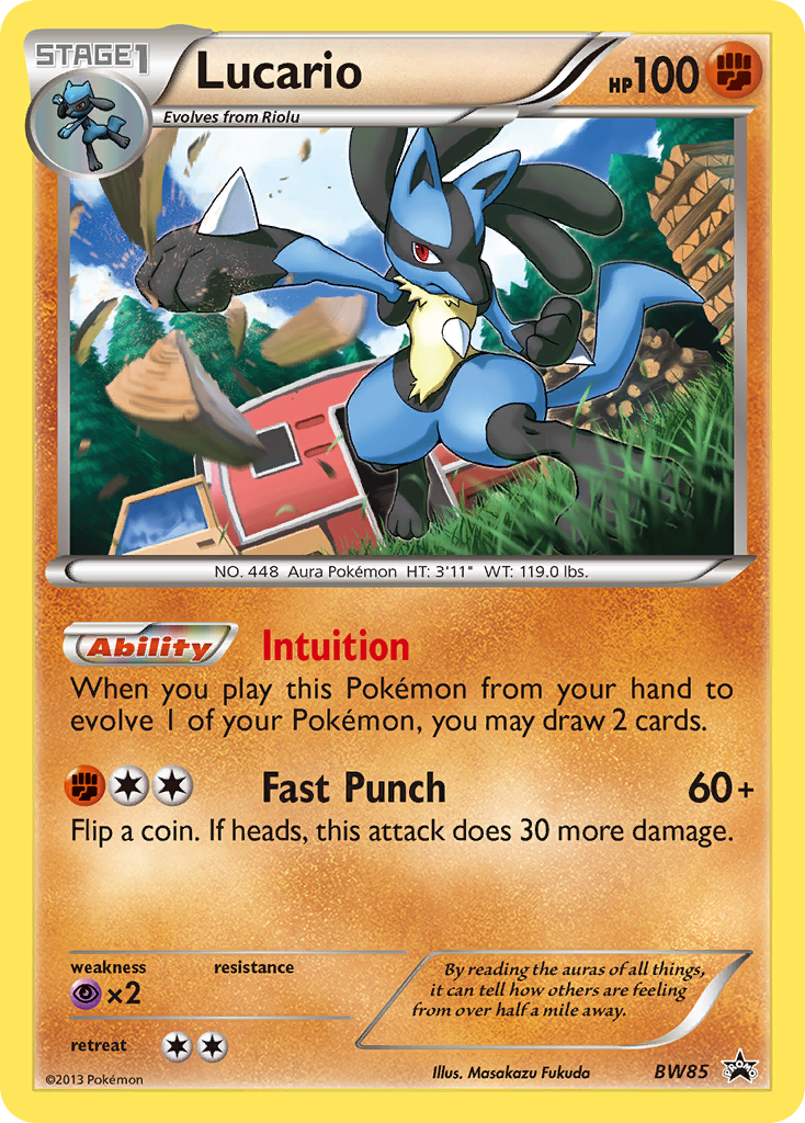 Lucario (BW85) [Black & White: Black Star Promos] | Exor Games New Glasgow