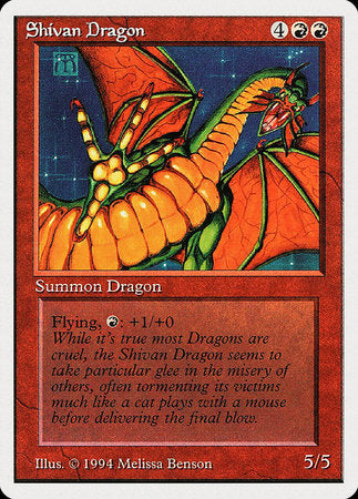 Shivan Dragon [Summer Magic / Edgar] | Exor Games New Glasgow