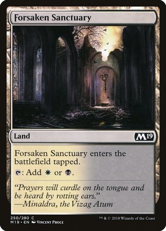 Forsaken Sanctuary [Core Set 2019] | Exor Games New Glasgow