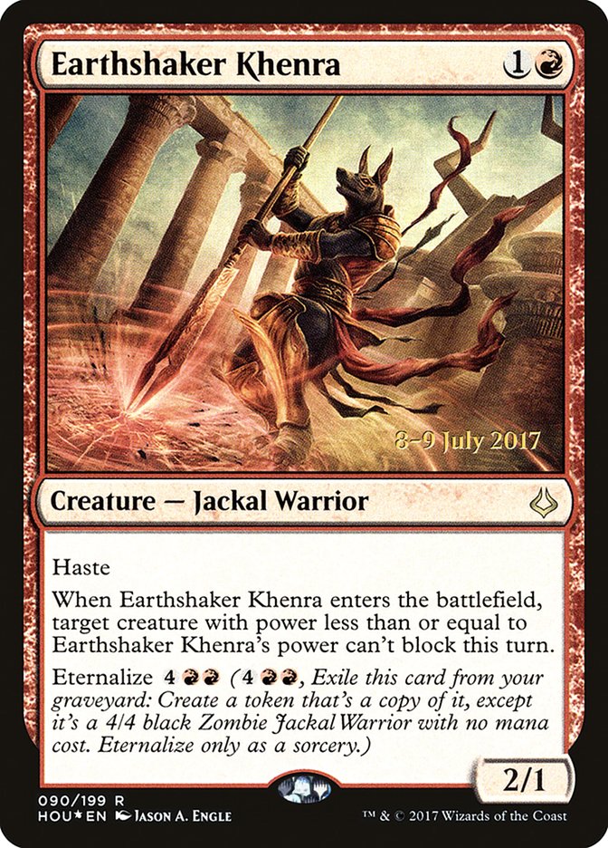 Earthshaker Khenra  [Hour of Devastation Prerelease Promos] | Exor Games New Glasgow