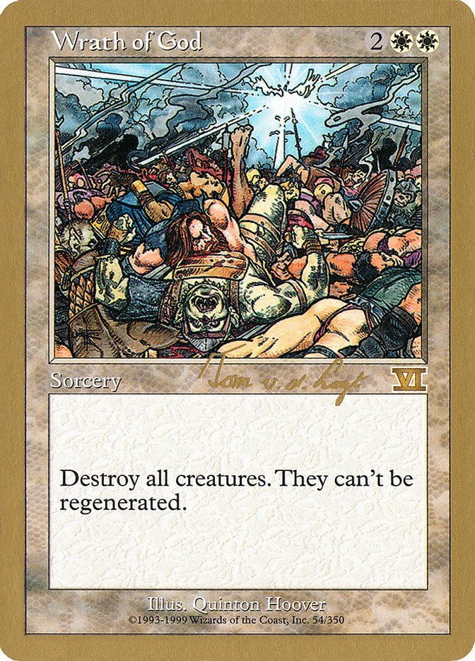 Wrath of God (Tom van de Logt) [World Championship Decks 2000] | Exor Games New Glasgow