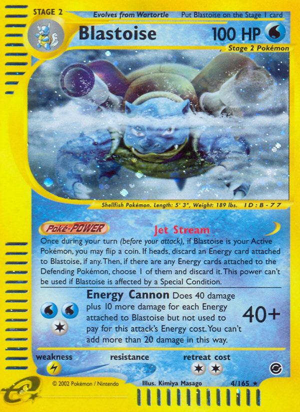 Blastoise (4/165) [Expedition: Base Set] | Exor Games New Glasgow