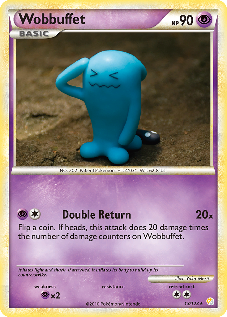 Wobbuffet (13/123) [HeartGold & SoulSilver: Base Set] | Exor Games New Glasgow