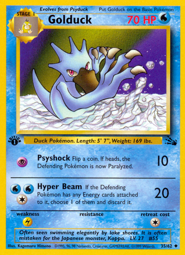 Golduck (35/62) [Fossil 1st Edition] | Exor Games New Glasgow