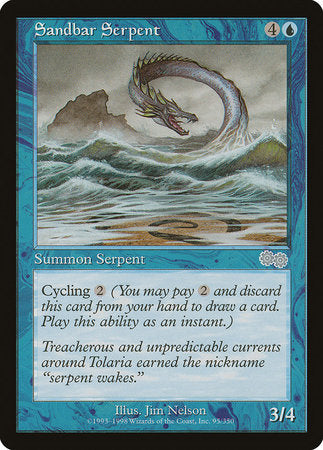 Sandbar Serpent [Urza's Saga] | Exor Games New Glasgow