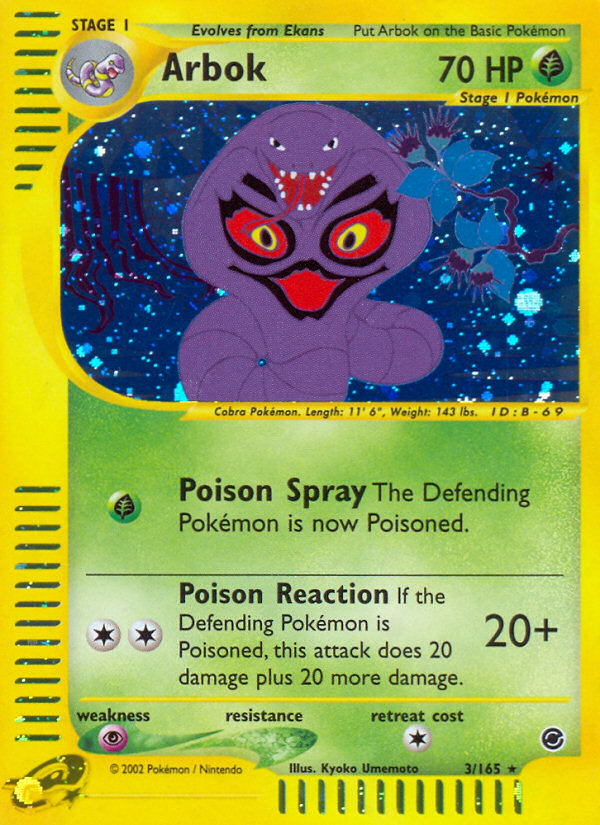 Arbok (3/165) [Expedition: Base Set] | Exor Games New Glasgow