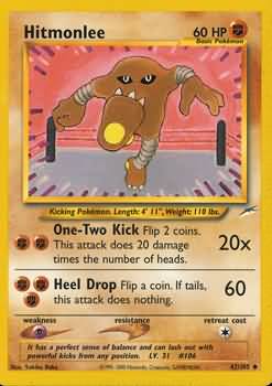 Hitmonlee (42/105) [Neo Destiny Unlimited] | Exor Games New Glasgow