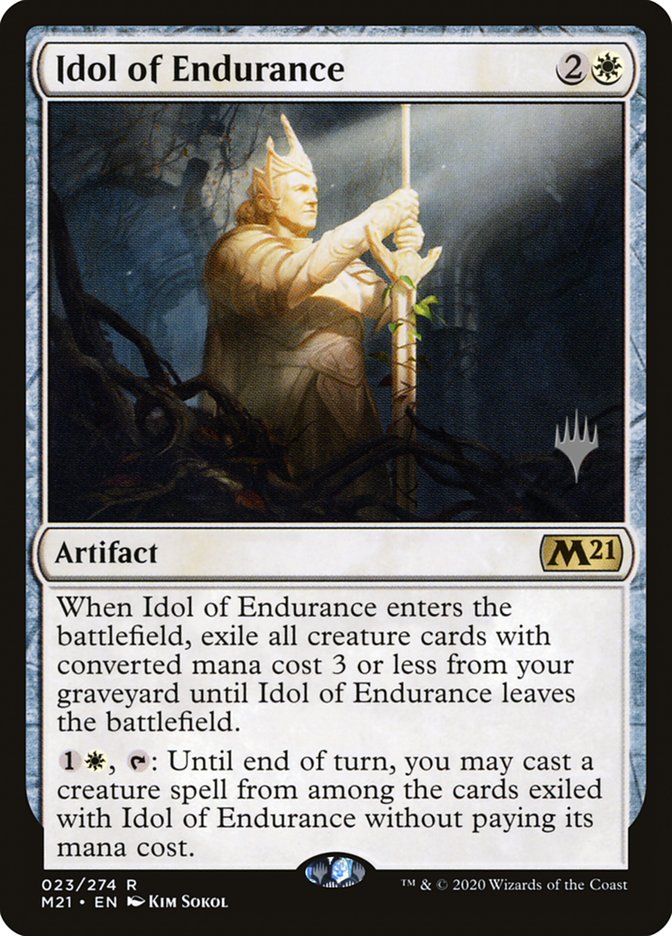 Idol of Endurance (Promo Pack) [Core Set 2021 Promos] | Exor Games New Glasgow